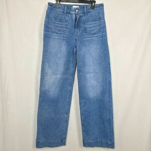 Maurices High Rise Wide Leg Jeans 14 Long